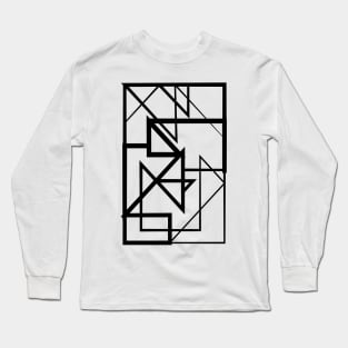 Black Lines Poster II Long Sleeve T-Shirt